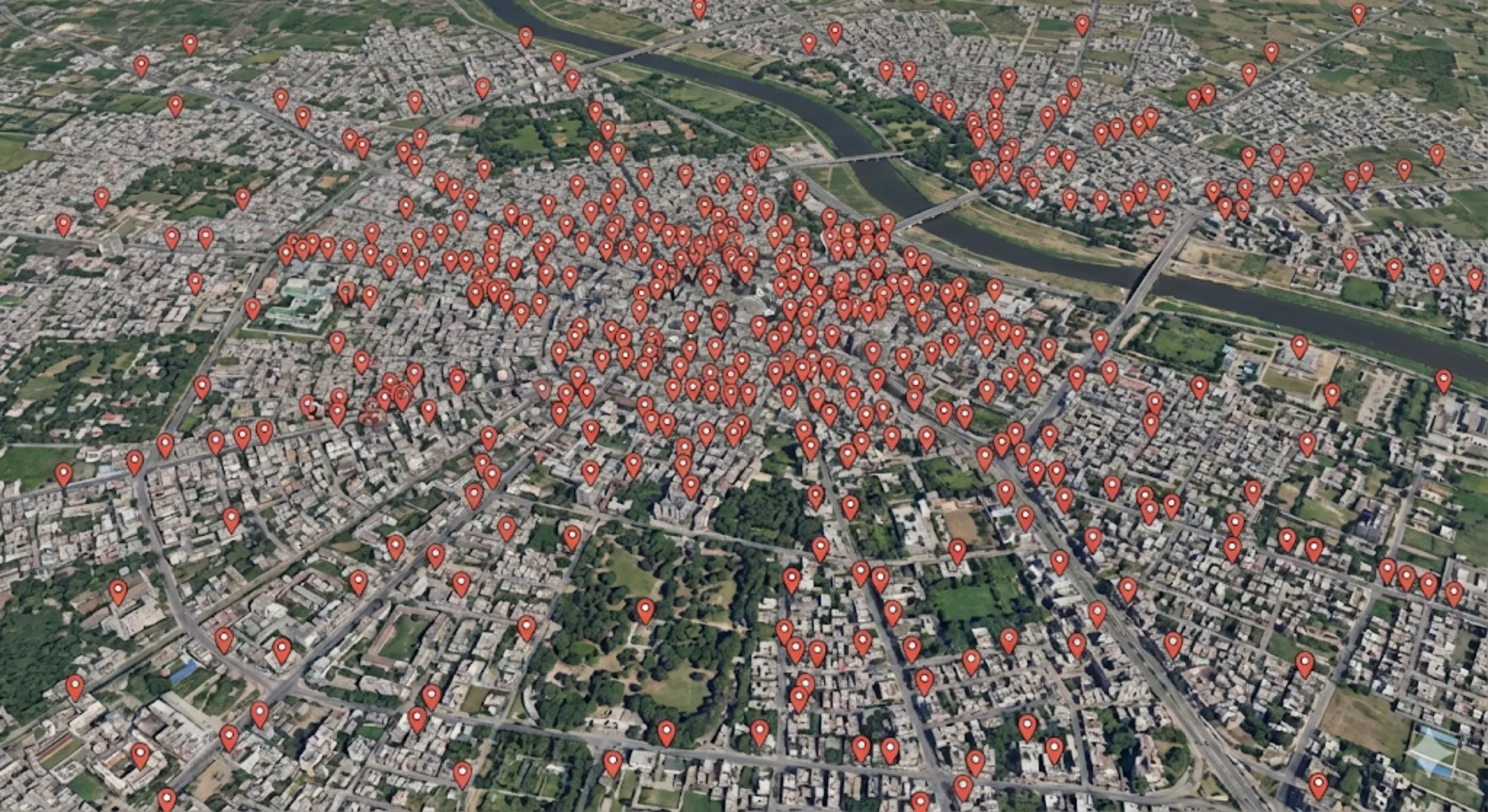 Map showing home tutors across Lucknow, Barabanki, Sitapur, Ayodhya, Kanpur, Unnao and Lakhimpur